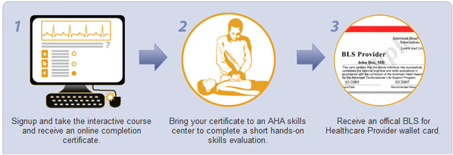 BLS eLearning Steps